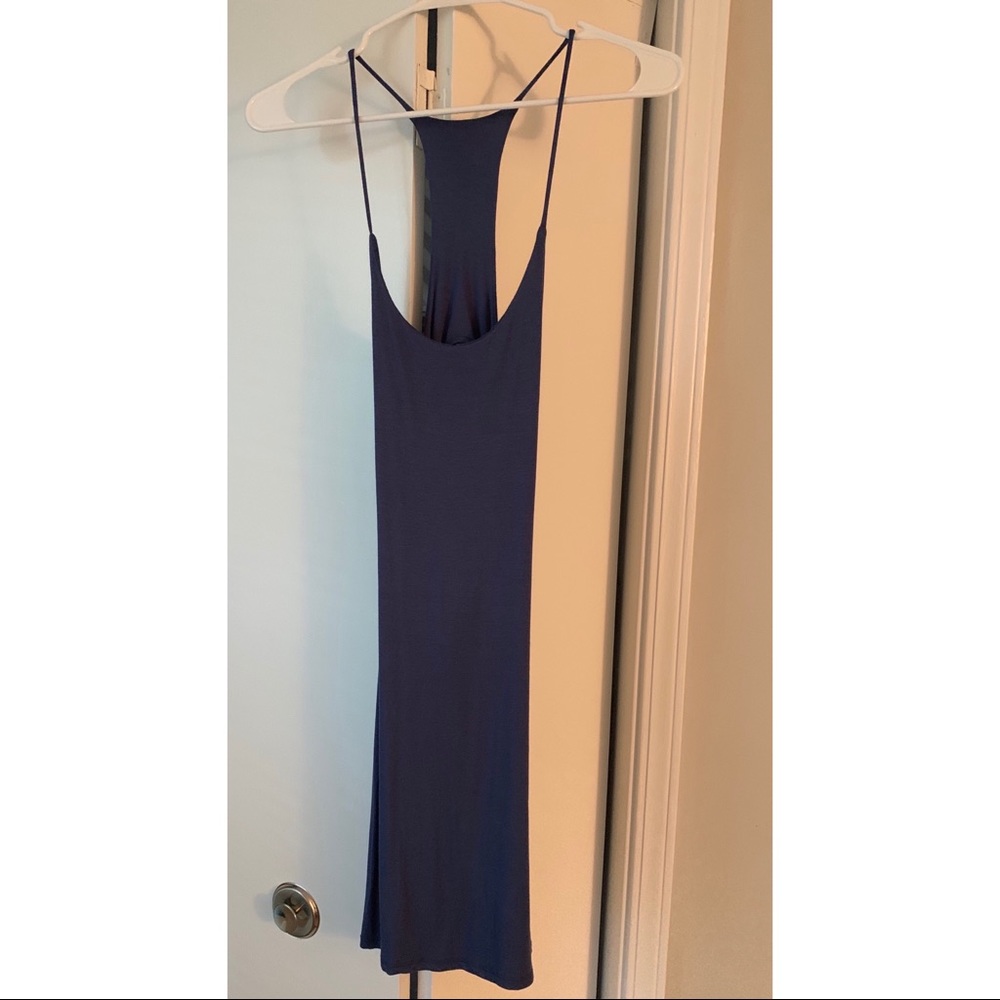 Navy blue stretch dress